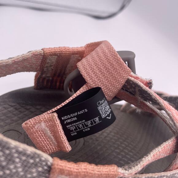 Chaco ZX 1Ecotread Sandals Outdoors Pink Burlap Heather Kids Girls 1 - Picture 7 of 8